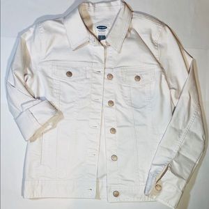 White denim jacket, new without tags
